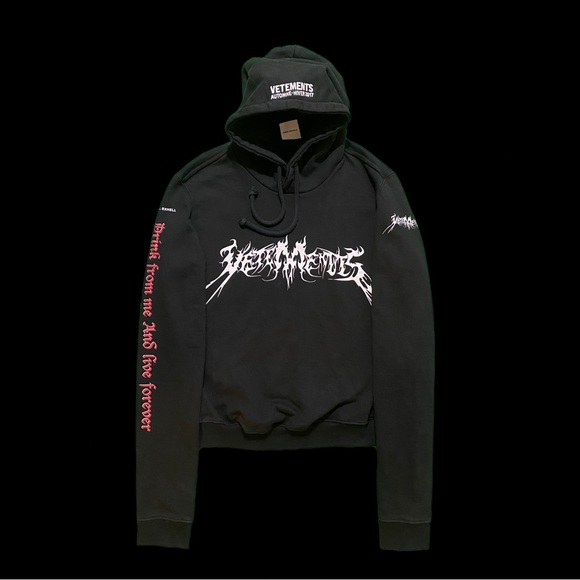 Vetements Tops - 2017 Vetements Total Fucking Darkness Hoodie